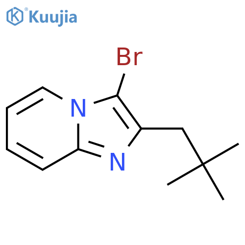 3-bromo-2-(2,2-dimethylpropyl)imidazo1,2-apyridine structure