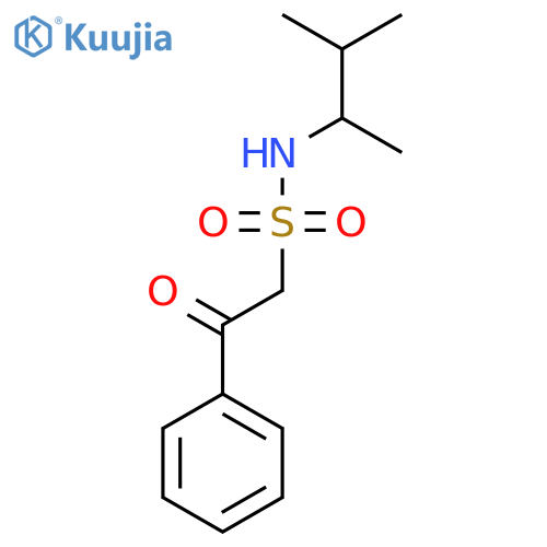 N-(3-methylbutan-2-yl)-2-oxo-2-phenylethane-1-sulfonamide structure
