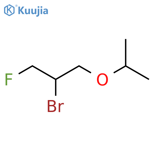 2-Bromo-1-fluoro-3-(propan-2-yloxy)propane structure