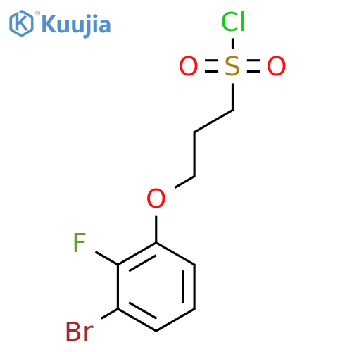 3-(3-bromo-2-fluorophenoxy)propane-1-sulfonyl chloride structure