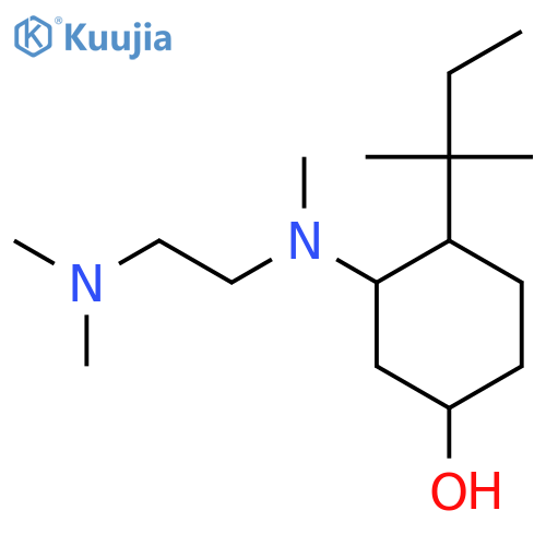 3-{[2-(Dimethylamino)ethyl](methyl)amino}-4-(2-methylbutan-2-yl)cyclohexan-1-ol structure