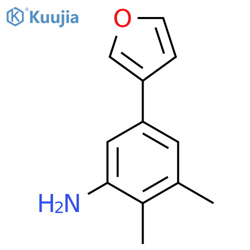 5-(furan-3-yl)-2,3-dimethylaniline structure