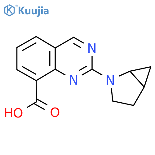 2-{2-Azabicyclo[3.1.0]hexan-2-yl}quinazoline-8-carboxylic acid structure