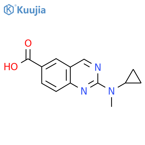 2-[Cyclopropyl(methyl)amino]quinazoline-6-carboxylic acid structure