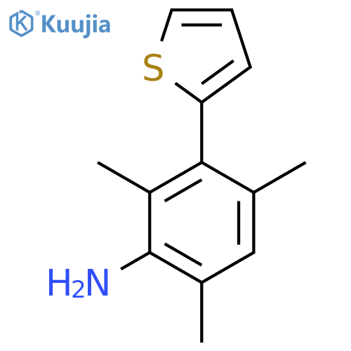 2,4,6-trimethyl-3-(thiophen-2-yl)aniline structure