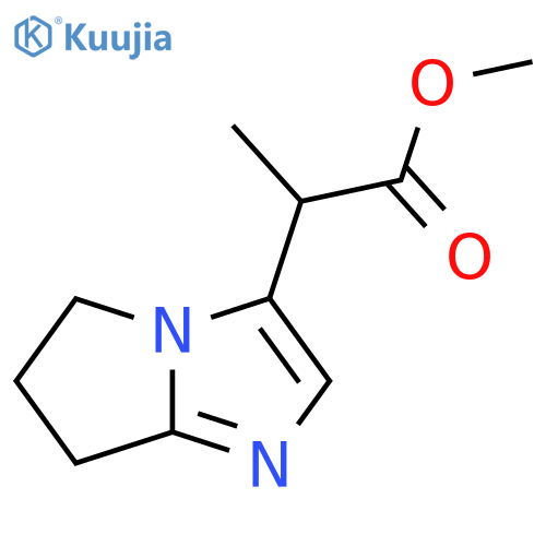 methyl 2-{5H,6H,7H-pyrrolo1,2-aimidazol-3-yl}propanoate structure
