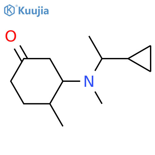 3-[(1-Cyclopropylethyl)(methyl)amino]-4-methylcyclohexan-1-one structure