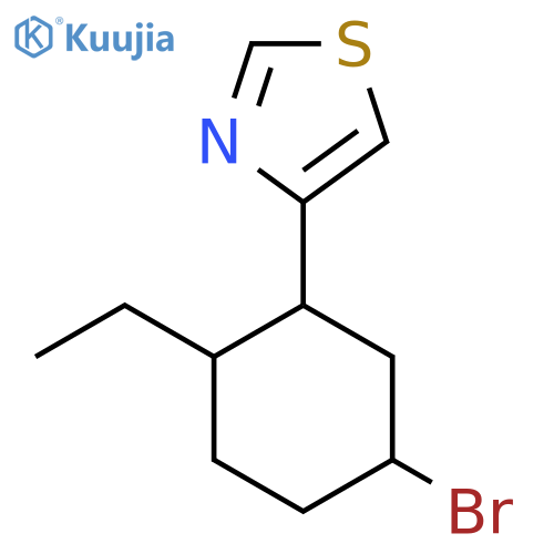 4-(5-Bromo-2-ethylcyclohexyl)-1,3-thiazole structure