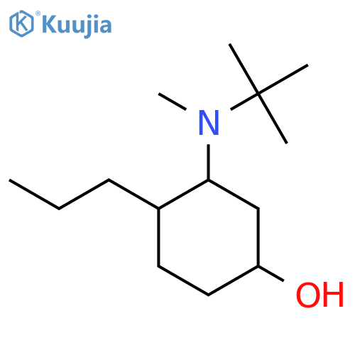 3-[Tert-butyl(methyl)amino]-4-propylcyclohexan-1-ol structure
