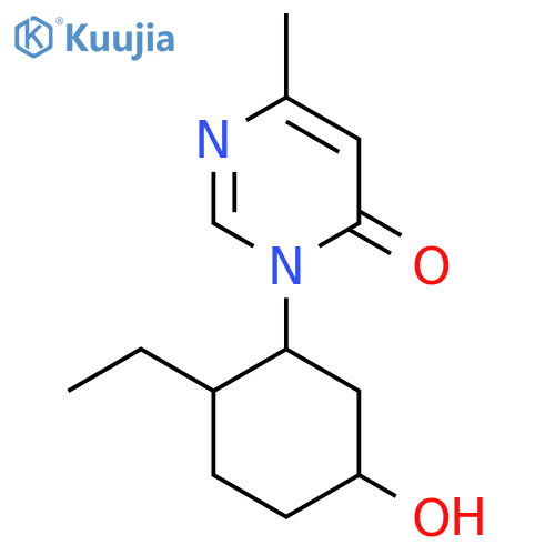 3-(2-Ethyl-5-hydroxycyclohexyl)-6-methyl-3,4-dihydropyrimidin-4-one structure