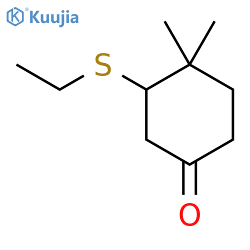 3-(Ethylsulfanyl)-4,4-dimethylcyclohexan-1-one structure