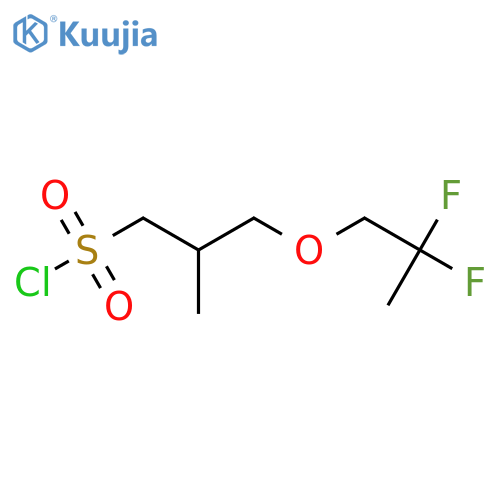 3-(2,2-difluoropropoxy)-2-methylpropane-1-sulfonyl chloride structure