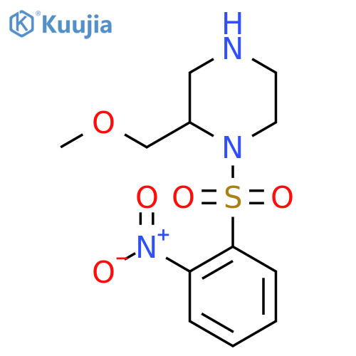 2-(Methoxymethyl)-1-(2-nitrobenzenesulfonyl)piperazine structure