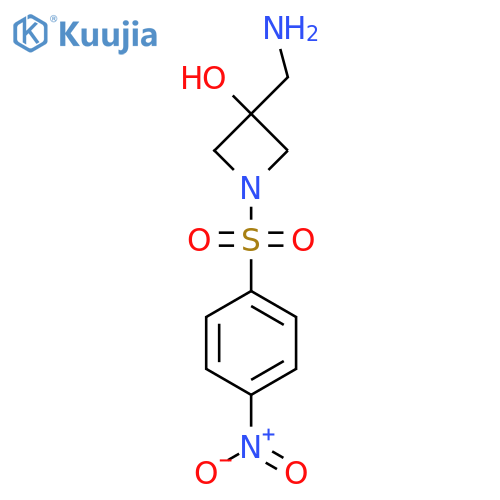 3-(aminomethyl)-1-(4-nitrobenzenesulfonyl)azetidin-3-ol structure