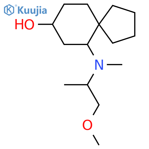6-[(1-Methoxypropan-2-yl)(methyl)amino]spiro[4.5]decan-8-ol structure
