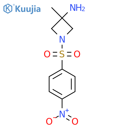 3-methyl-1-(4-nitrobenzenesulfonyl)azetidin-3-amine structure