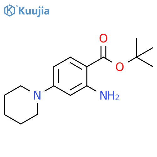 tert-Butyl 2-amino-4-(piperidin-1-yl)benzoate structure