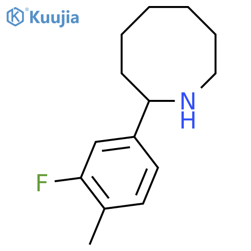 2-(3-Fluoro-4-methylphenyl)azocane structure