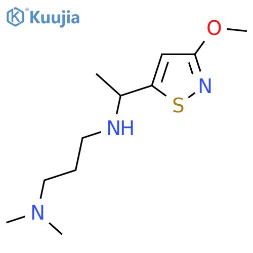 3-(dimethylamino)propyl1-(3-methoxy-1,2-thiazol-5-yl)ethylamine structure