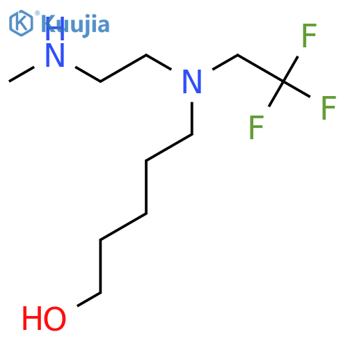 5-{2-(methylamino)ethyl(2,2,2-trifluoroethyl)amino}pentan-1-ol structure
