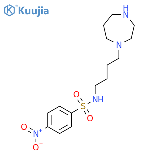 N-[4-(1,4-diazepan-1-yl)butyl]-4-nitrobenzene-1-sulfonamide structure