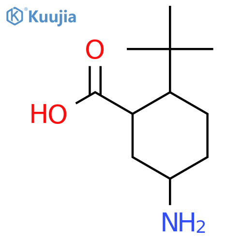 5-Amino-2-tert-butylcyclohexane-1-carboxylic acid structure