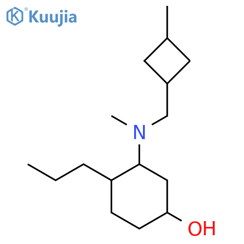 3-{Methyl[(3-methylcyclobutyl)methyl]amino}-4-propylcyclohexan-1-ol structure