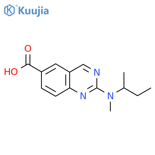 2-(butan-2-yl)(methyl)aminoquinazoline-6-carboxylic acid structure