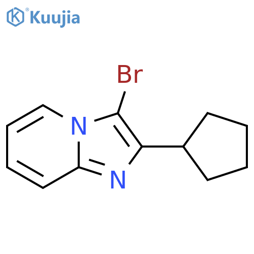 3-bromo-2-cyclopentylimidazo1,2-apyridine structure