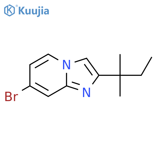 7-bromo-2-(2-methylbutan-2-yl)imidazo1,2-apyridine structure