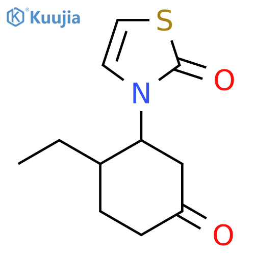 3-(2-Ethyl-5-oxocyclohexyl)-2,3-dihydro-1,3-thiazol-2-one structure