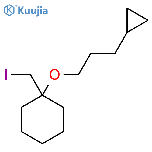 1-(3-cyclopropylpropoxy)-1-(iodomethyl)cyclohexane structure