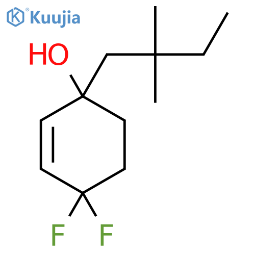 1-(2,2-Dimethylbutyl)-4,4-difluorocyclohex-2-en-1-ol structure