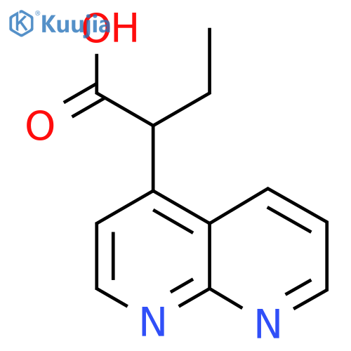 2-(1,8-naphthyridin-4-yl)butanoic acid structure