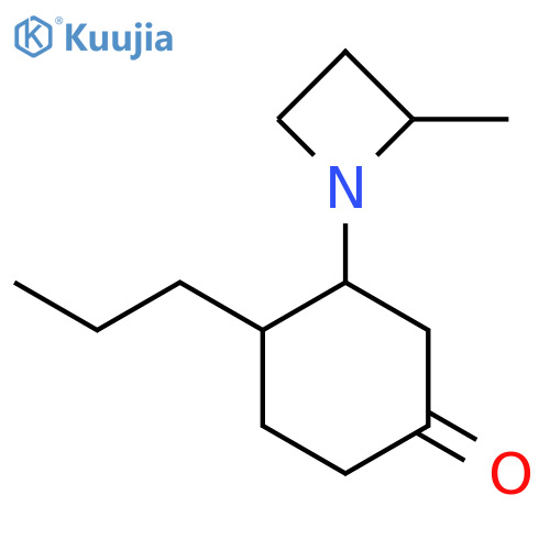 3-(2-Methylazetidin-1-yl)-4-propylcyclohexan-1-one structure