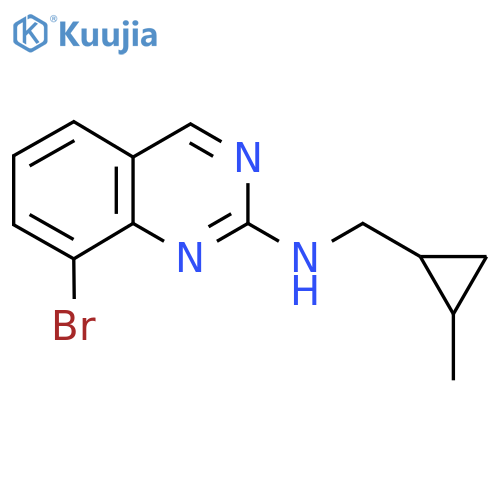 8-bromo-N-[(2-methylcyclopropyl)methyl]quinazolin-2-amine structure