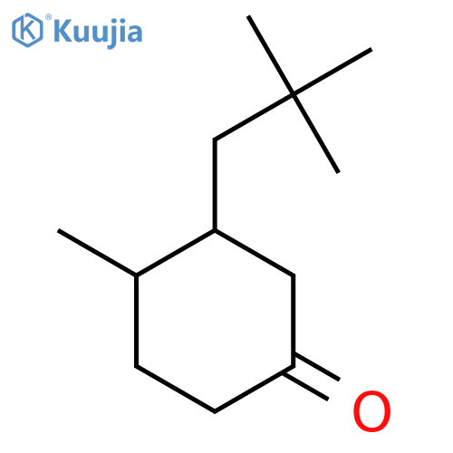 3-(2,2-Dimethylpropyl)-4-methylcyclohexan-1-one structure
