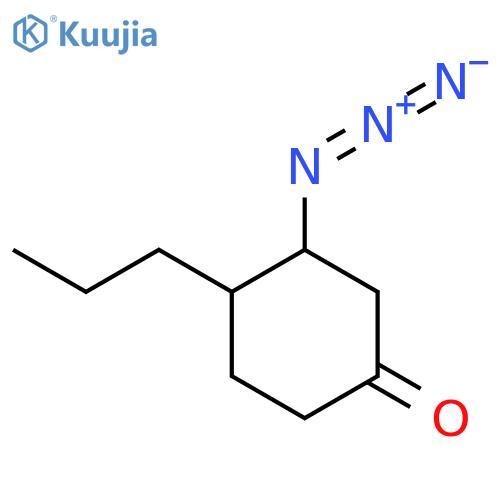 3-Azido-4-propylcyclohexan-1-one structure