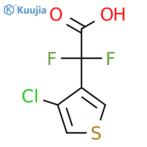 2-(4-Chlorothiophen-3-yl)-2,2-difluoroacetic acid structure