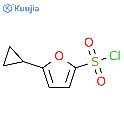 5-cyclopropylfuran-2-sulfonyl chloride structure