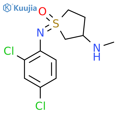 1-[(2,4-Dichlorophenyl)imino]-3-(methylamino)-1lambda6-thiolan-1-one structure