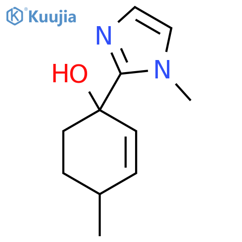 4-methyl-1-(1-methyl-1H-imidazol-2-yl)cyclohex-2-en-1-ol structure