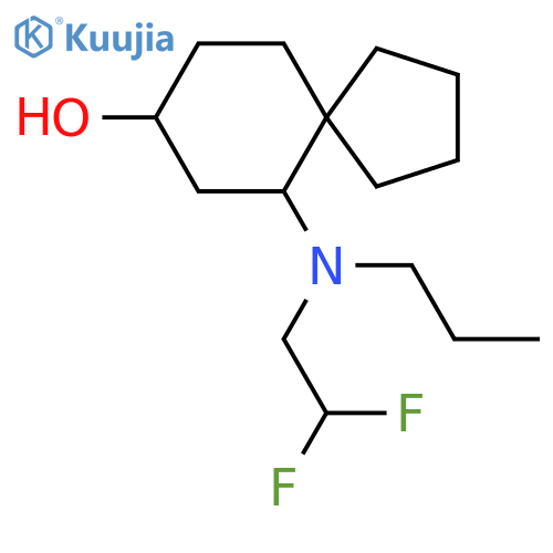 6-[(2,2-Difluoroethyl)(propyl)amino]spiro[4.5]decan-8-ol structure