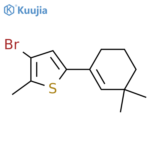 3-Bromo-5-(3,3-dimethylcyclohex-1-en-1-yl)-2-methylthiophene structure