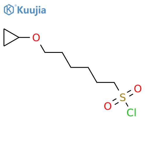 6-cyclopropoxyhexane-1-sulfonyl chloride structure