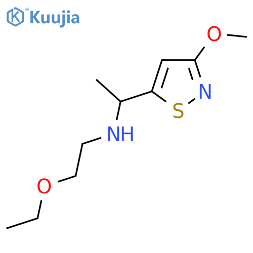 (2-ethoxyethyl)1-(3-methoxy-1,2-thiazol-5-yl)ethylamine structure