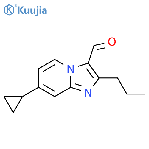 7-cyclopropyl-2-propylimidazo1,2-apyridine-3-carbaldehyde structure