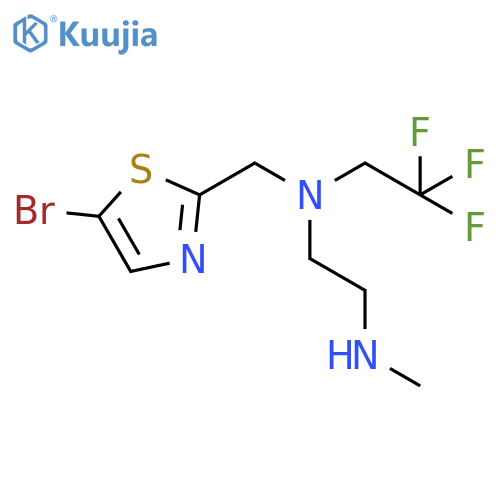 (5-bromo-1,3-thiazol-2-yl)methyl2-(methylamino)ethyl(2,2,2-trifluoroethyl)amine structure
