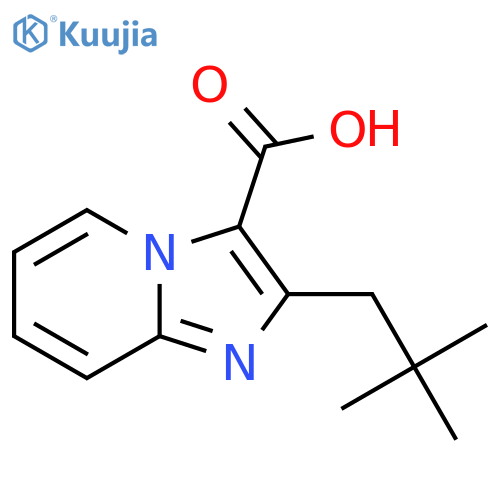 2-(2,2-dimethylpropyl)imidazo1,2-apyridine-3-carboxylic acid structure