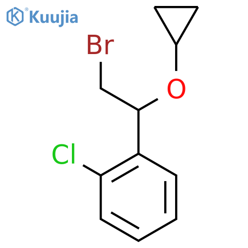 1-(2-bromo-1-cyclopropoxyethyl)-2-chlorobenzene structure